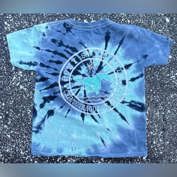 Chincoteague Island Virginia Beach Summer Vacation Tie-Dye T-Shirt Youth XS - Picture 2 of 3
